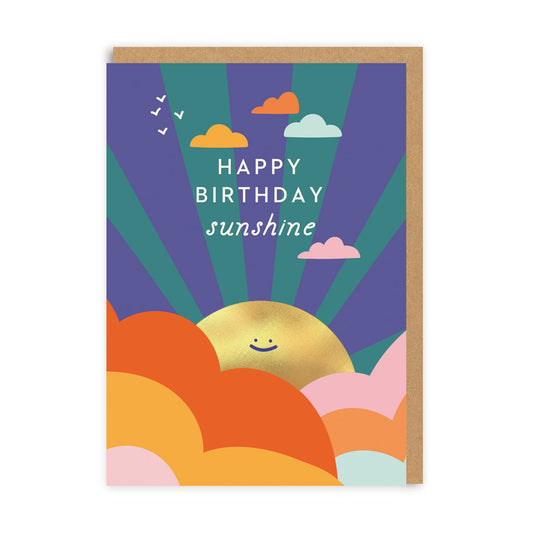 Sunshine and Clouds Birthday Card