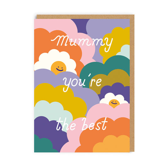 Mummy You're The Best Rainbows Mother's Day Card
