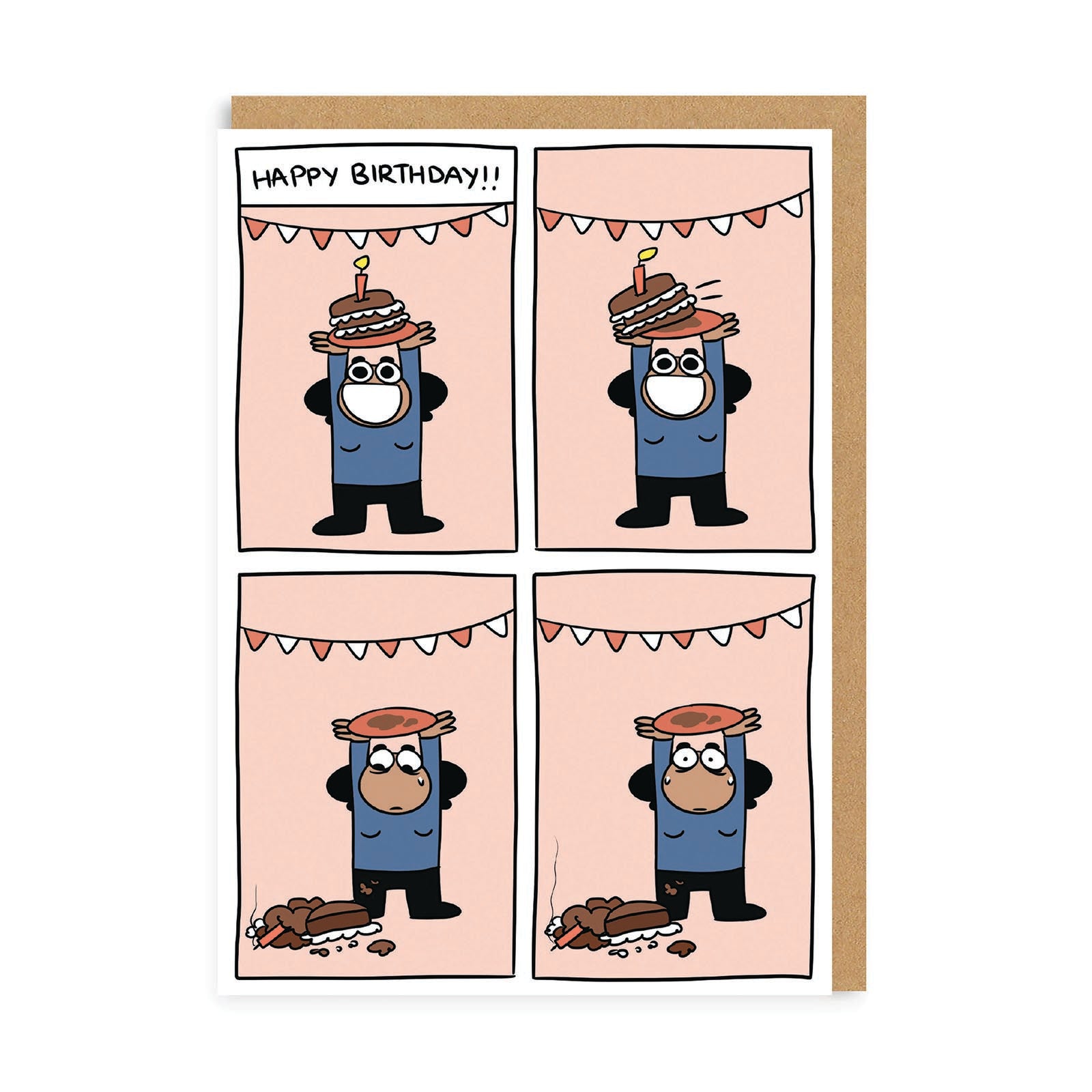 Cake Drop Happy Birthday Greeting Card