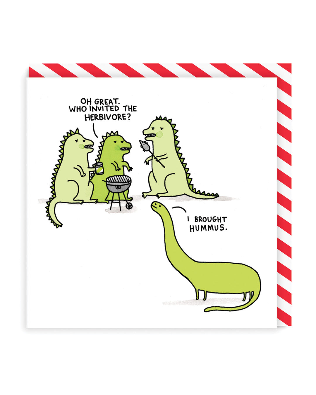 Who Invited The Herbivore Greeting Card