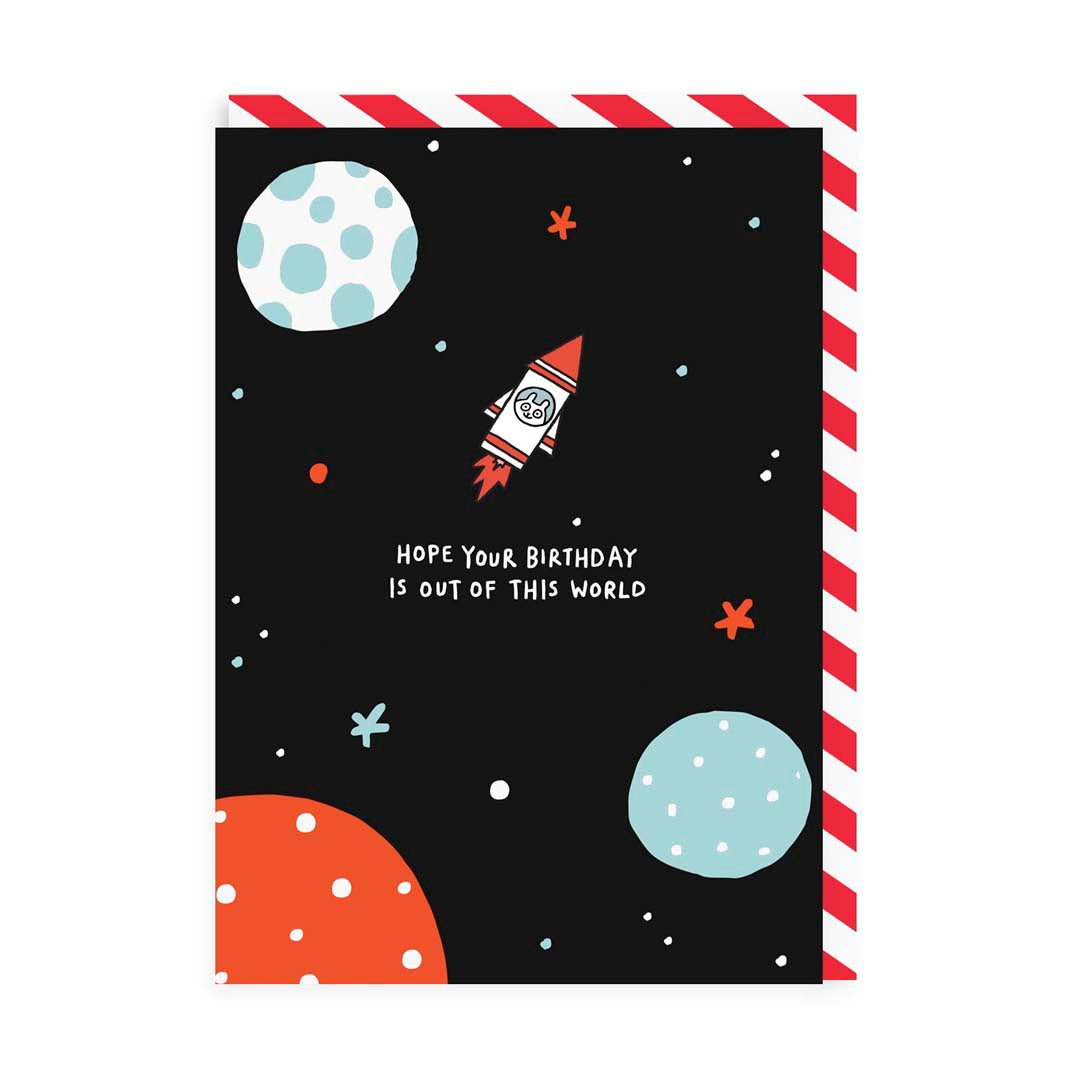 Out of this world Enamel Pin Card