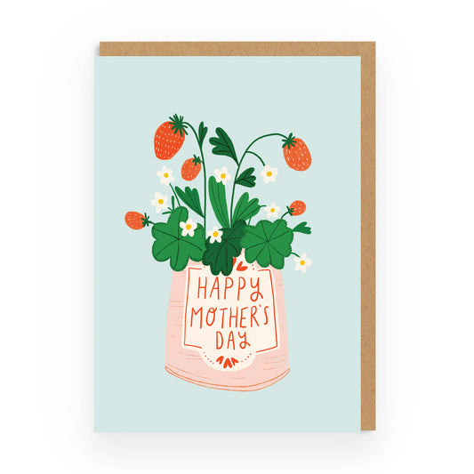 Mother's Day Strawberries Greeting Card