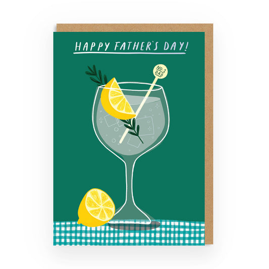 Father's Day Gin Greeting Card