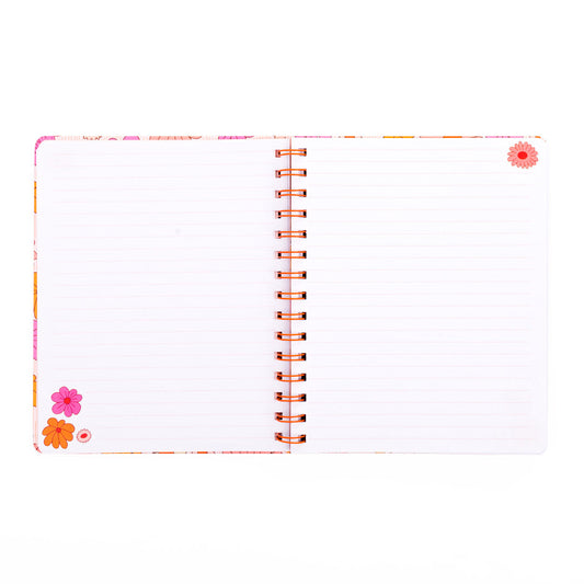 60s Floral A5 Notebook Wiro Notebook