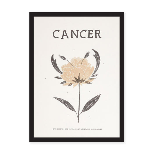 Urban Outfitters x Ohh Deer Cancer Zodiac Sign Riso Print A4