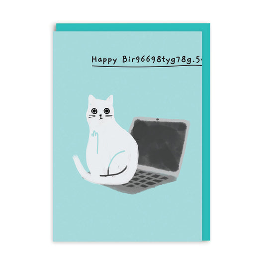 Happy Bir9669.. laptop Greeting Card