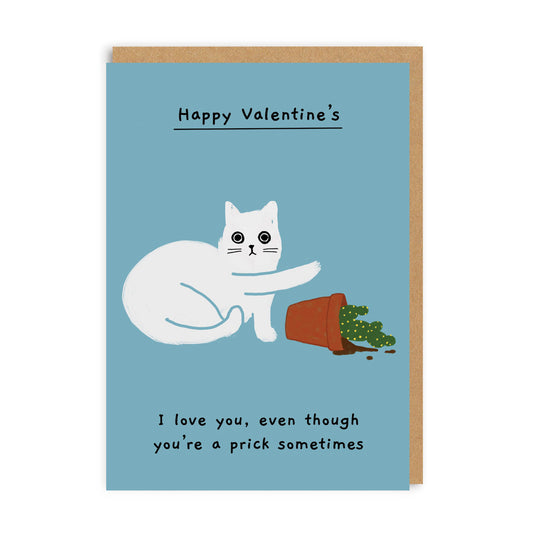 I Love You Even Though You're A Prick Sometimes Greeting Card