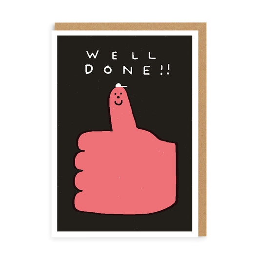 Well Done Thumbs Up Greeting Card