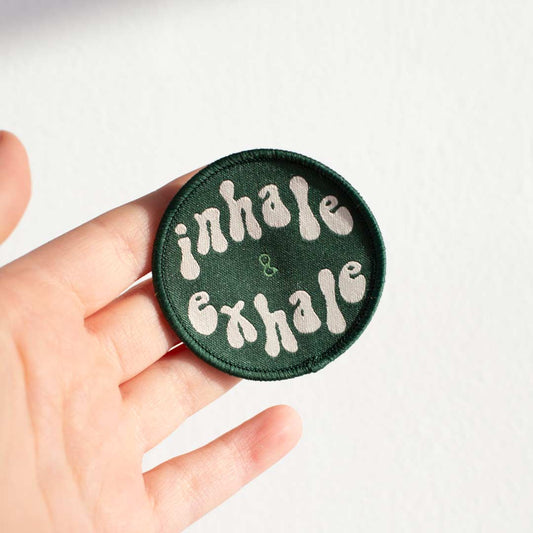 Inhale & Exhale Woven Patch