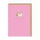 Valentines Cat Enamel Pin Greeting Card