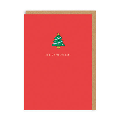 It's Christmaaas! Enamel Pin Greeting Card