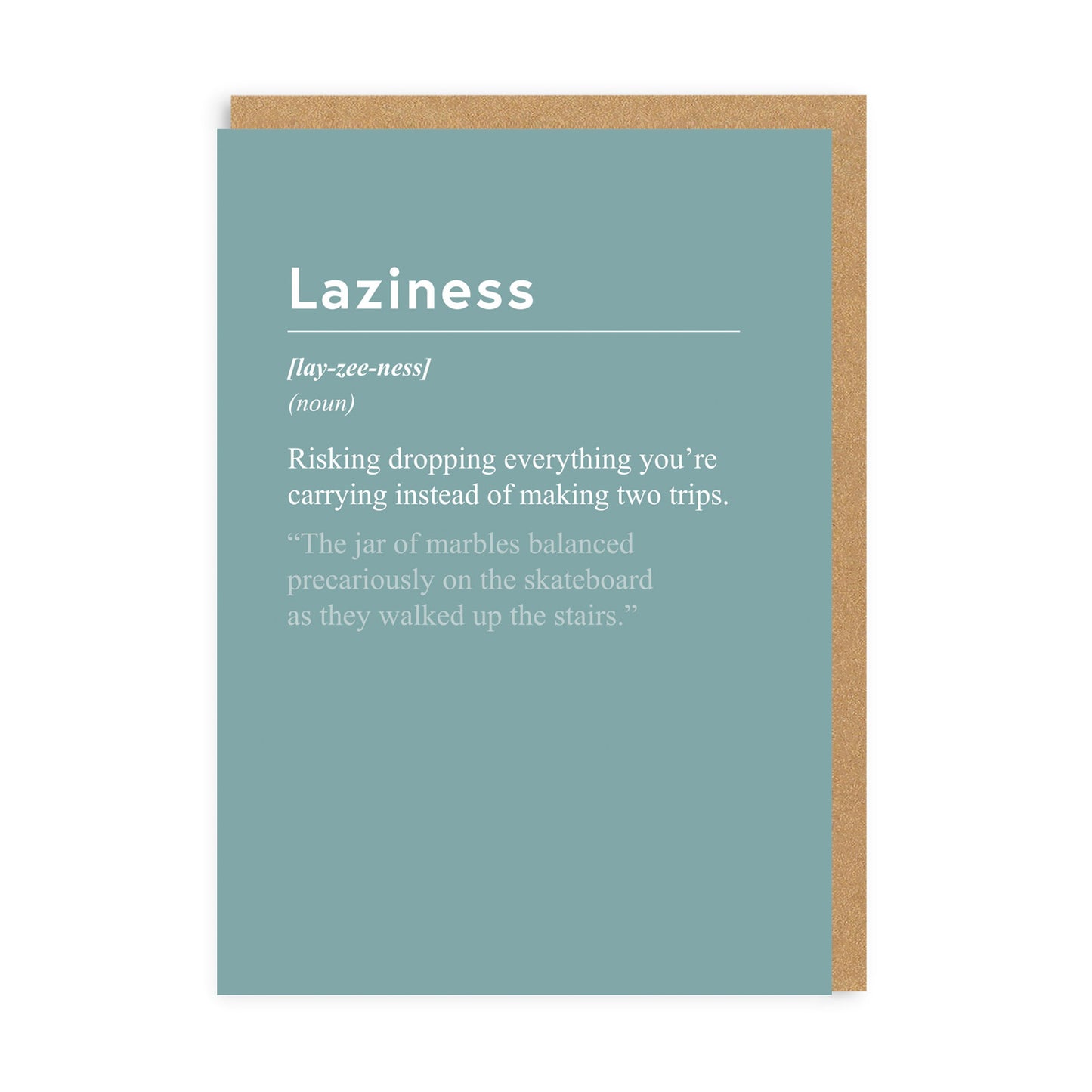 Laziness Greeting Card