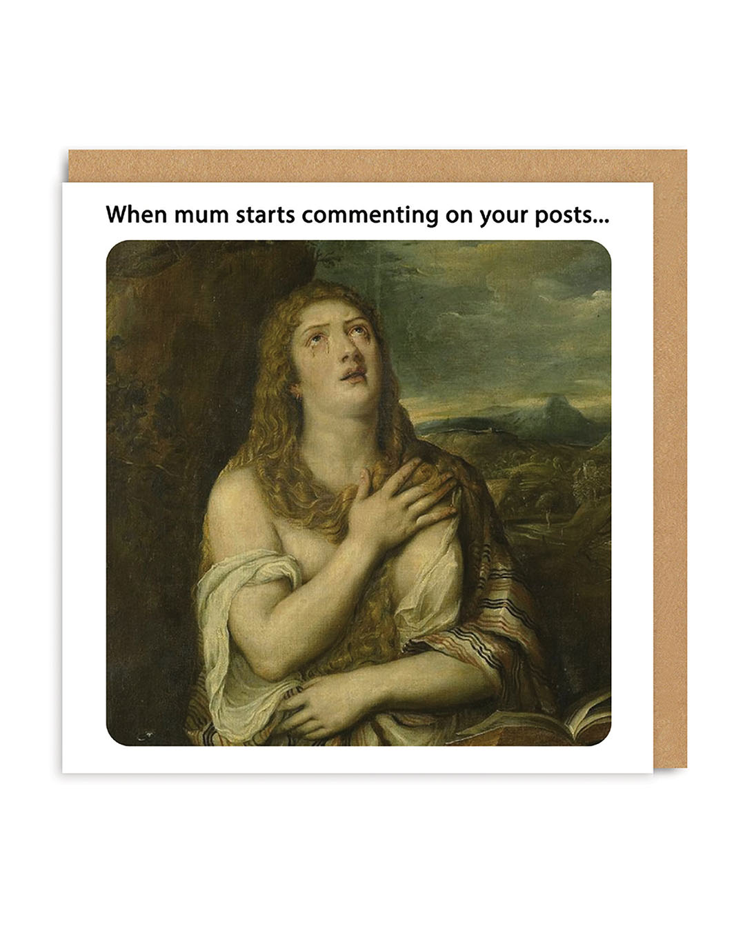 Mum Commenting on your Posts Greeting Card