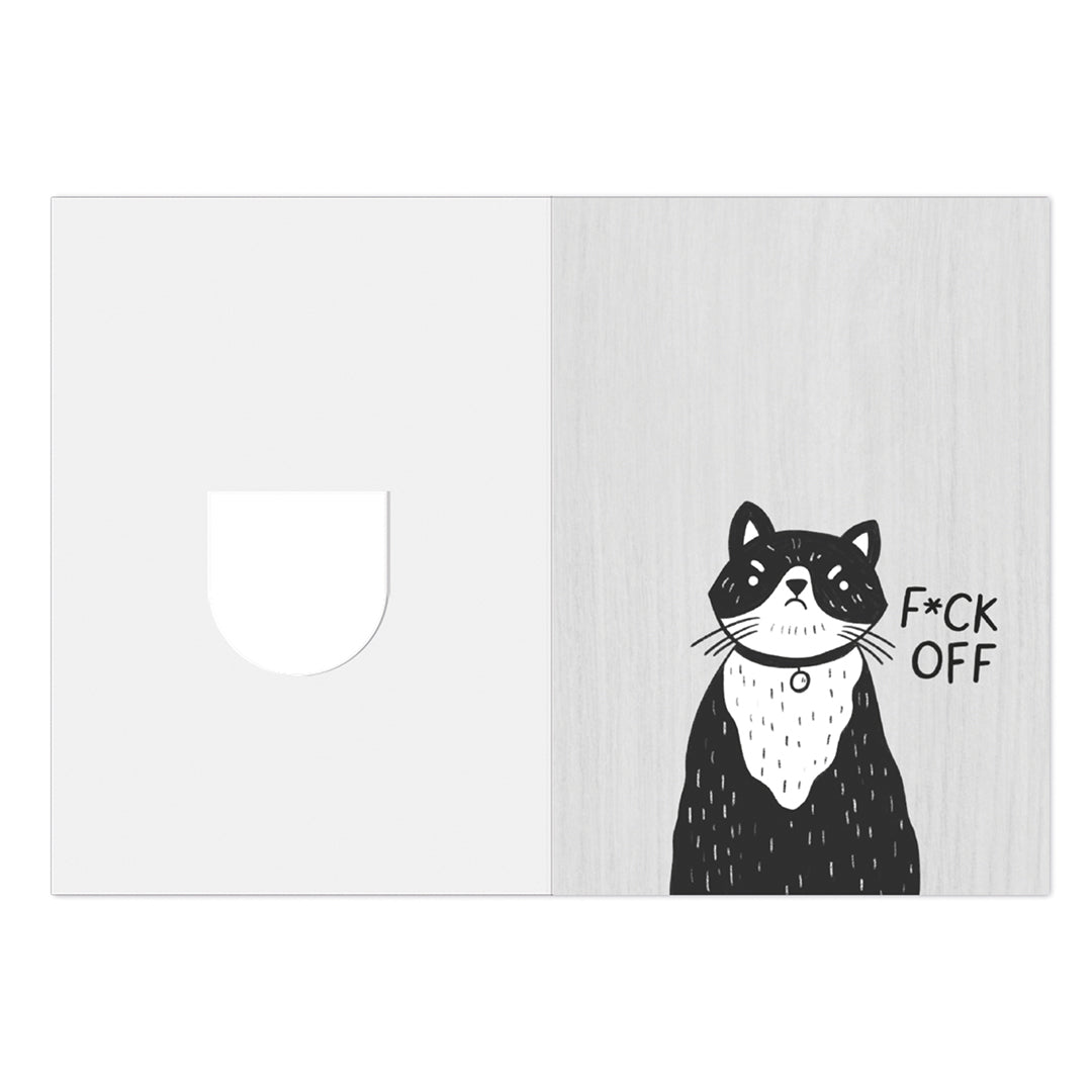 Die-Cut Kitty Greeting Card (7323)