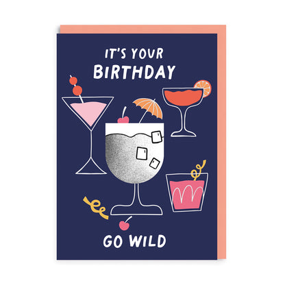 Die-Cut Cocktail Greeting Card