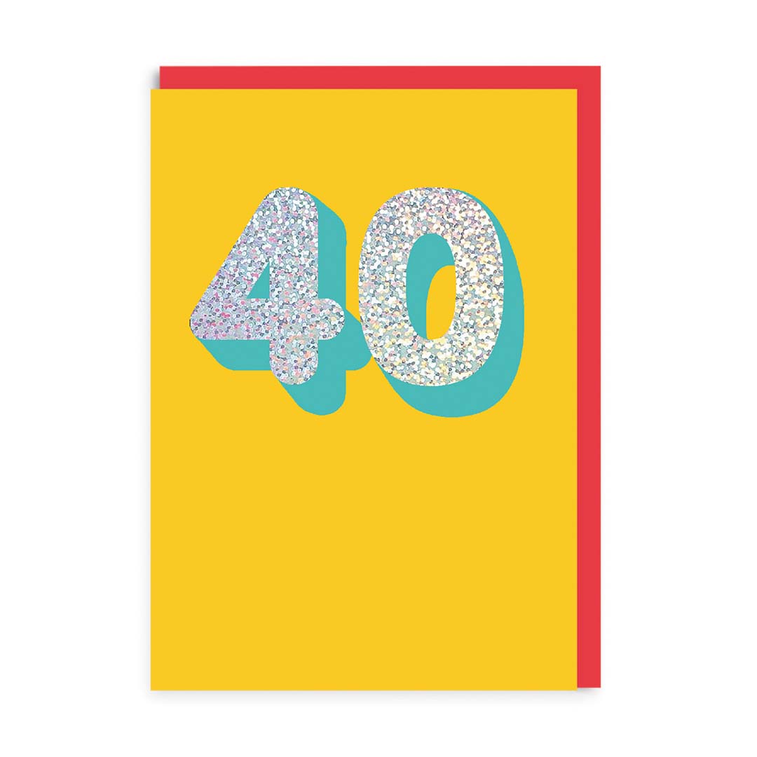 Age 40 Birthday Greeting Card