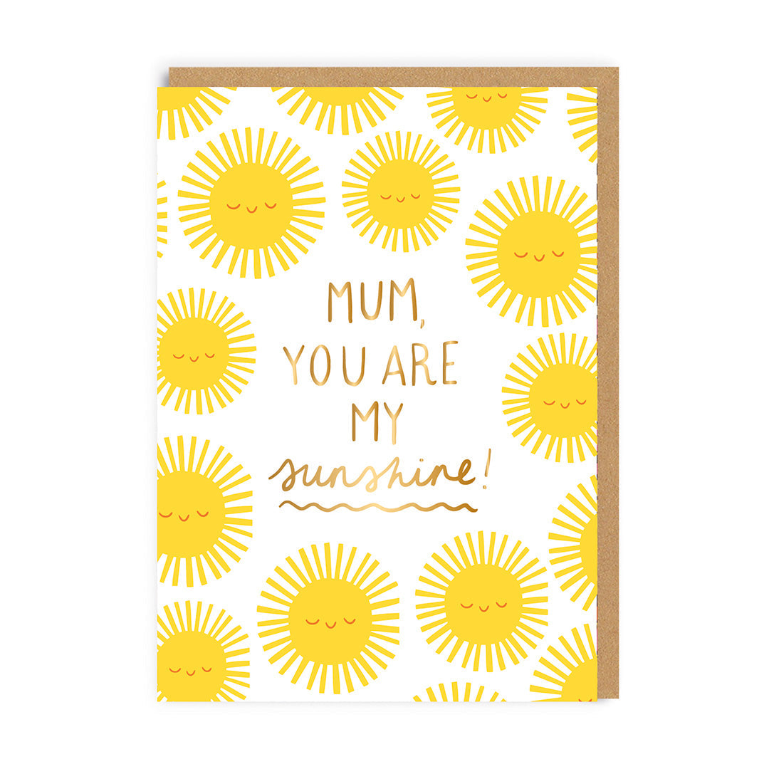 Mum You Are My Sunshine Mother's Day Card