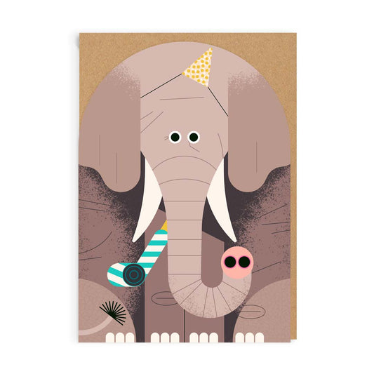 Birthday Elephant Greeting Card