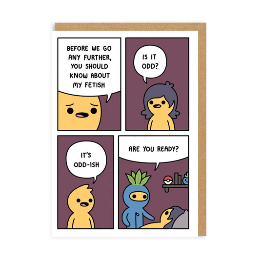 Odd Fetish Greeting Card