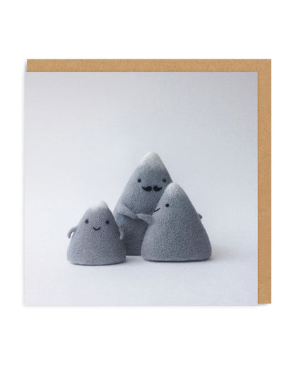 Mountain Family Square Greeting Card