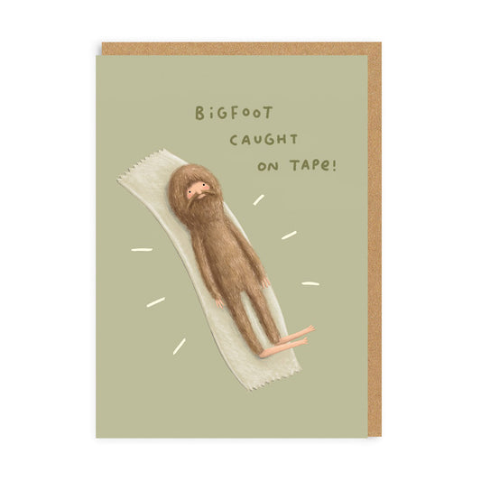 Big Foot on Tape Greeting Card