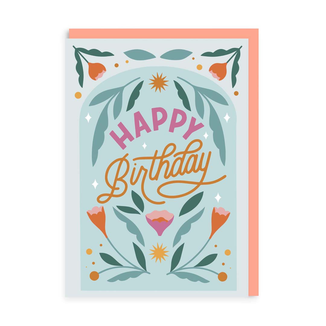 Birthday Floral Greeting Card