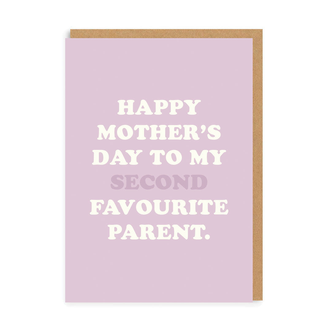 Second Favourite Parent Greeting Card