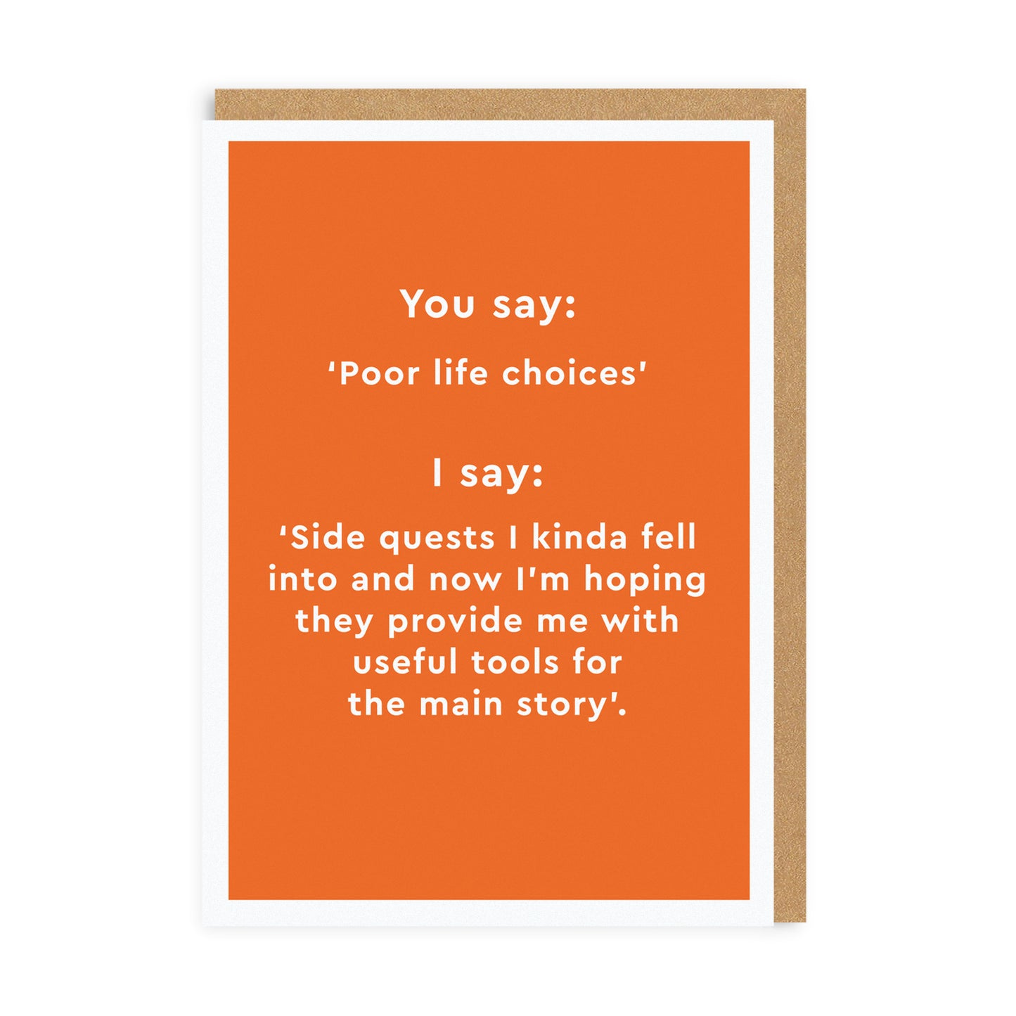 Poor Life Choices Greeting Card