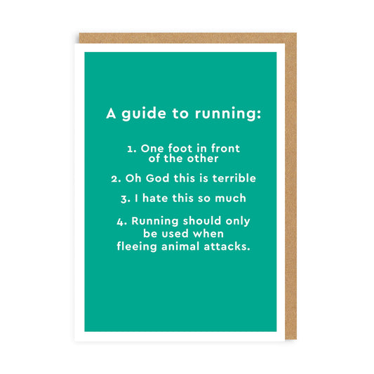 Guide To Running Greeting Card