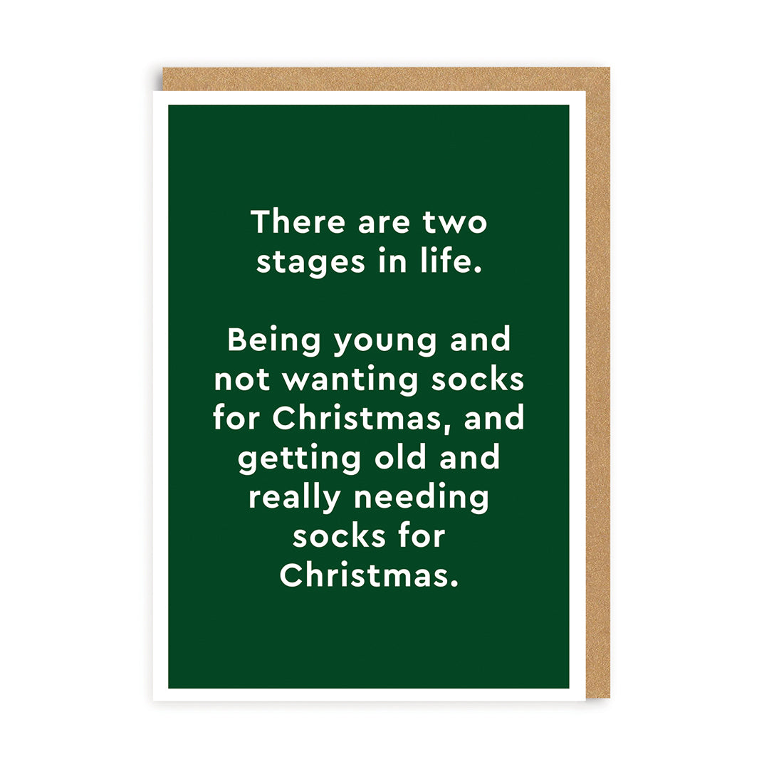 Two Stages In Life - Christmas Greeting Card