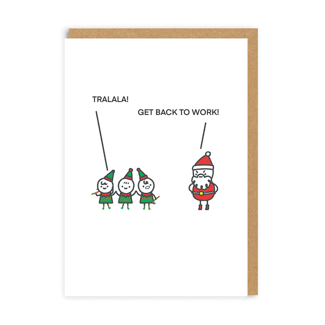 Get Back To Work Greeting Card