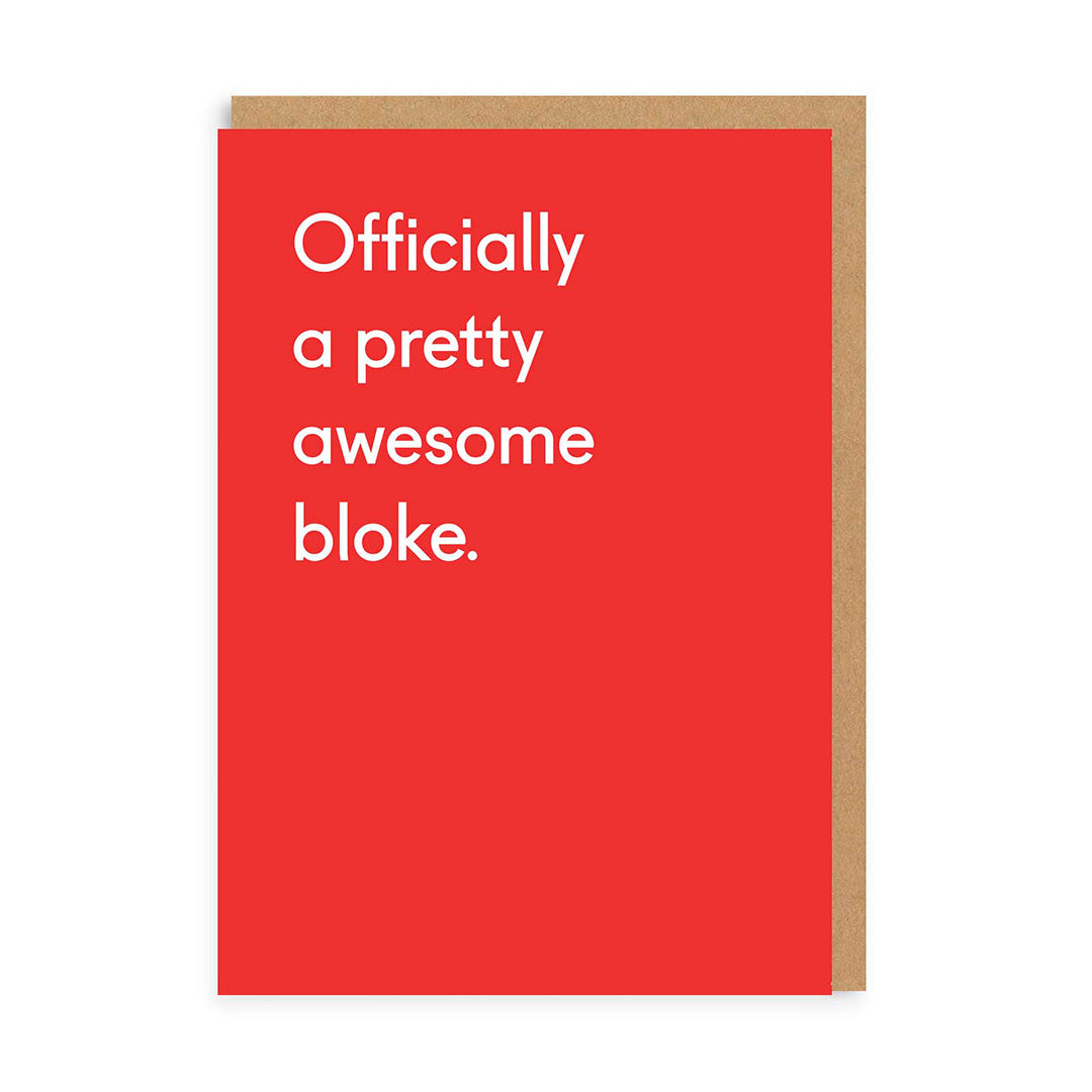 Awesome Bloke Greeting Card