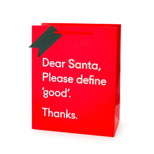 Define 'Good' Large Christmas Gift Bag