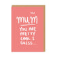 Pretty Cool I Guess Greeting Card