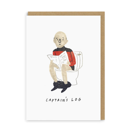 Captain's Log Greeting Card