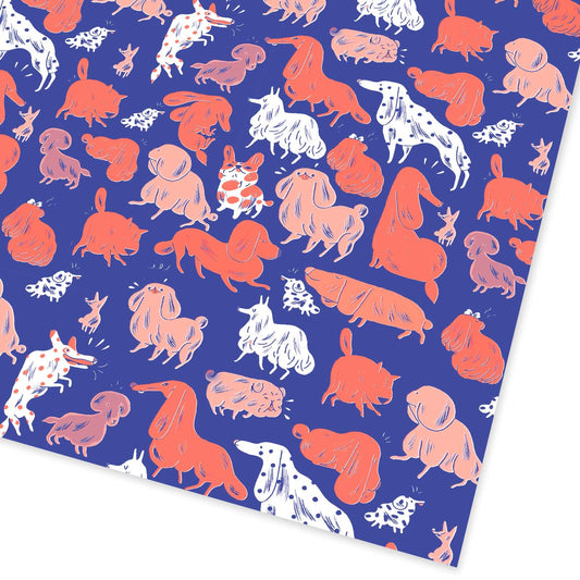 Dogs Flat Giftwrap