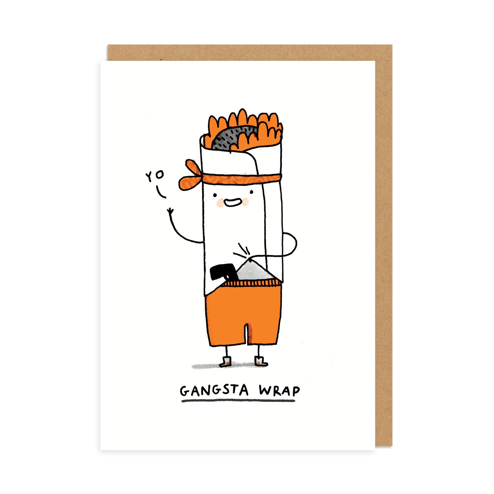 Gangsta Wrap Greeting Card