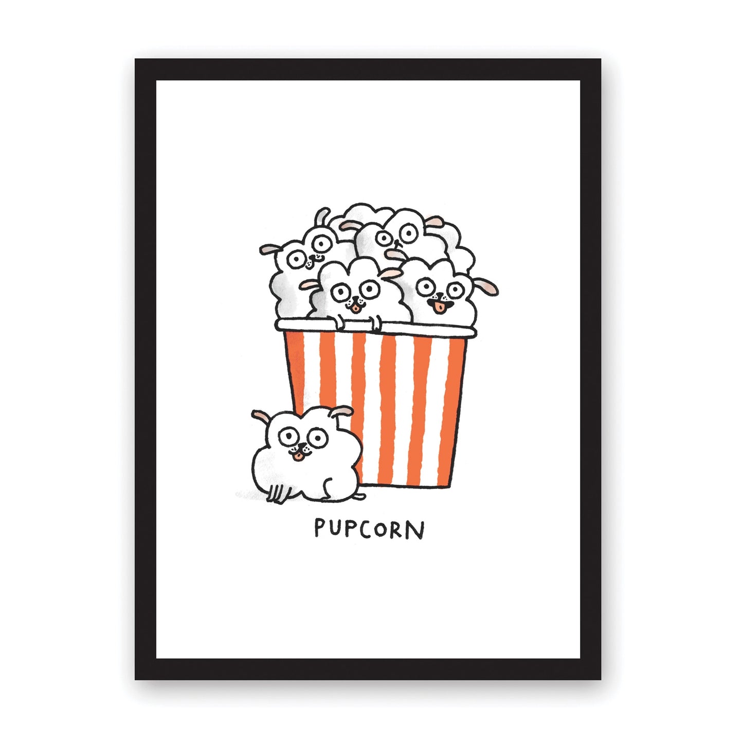 A3 Pupcorn Riso Print