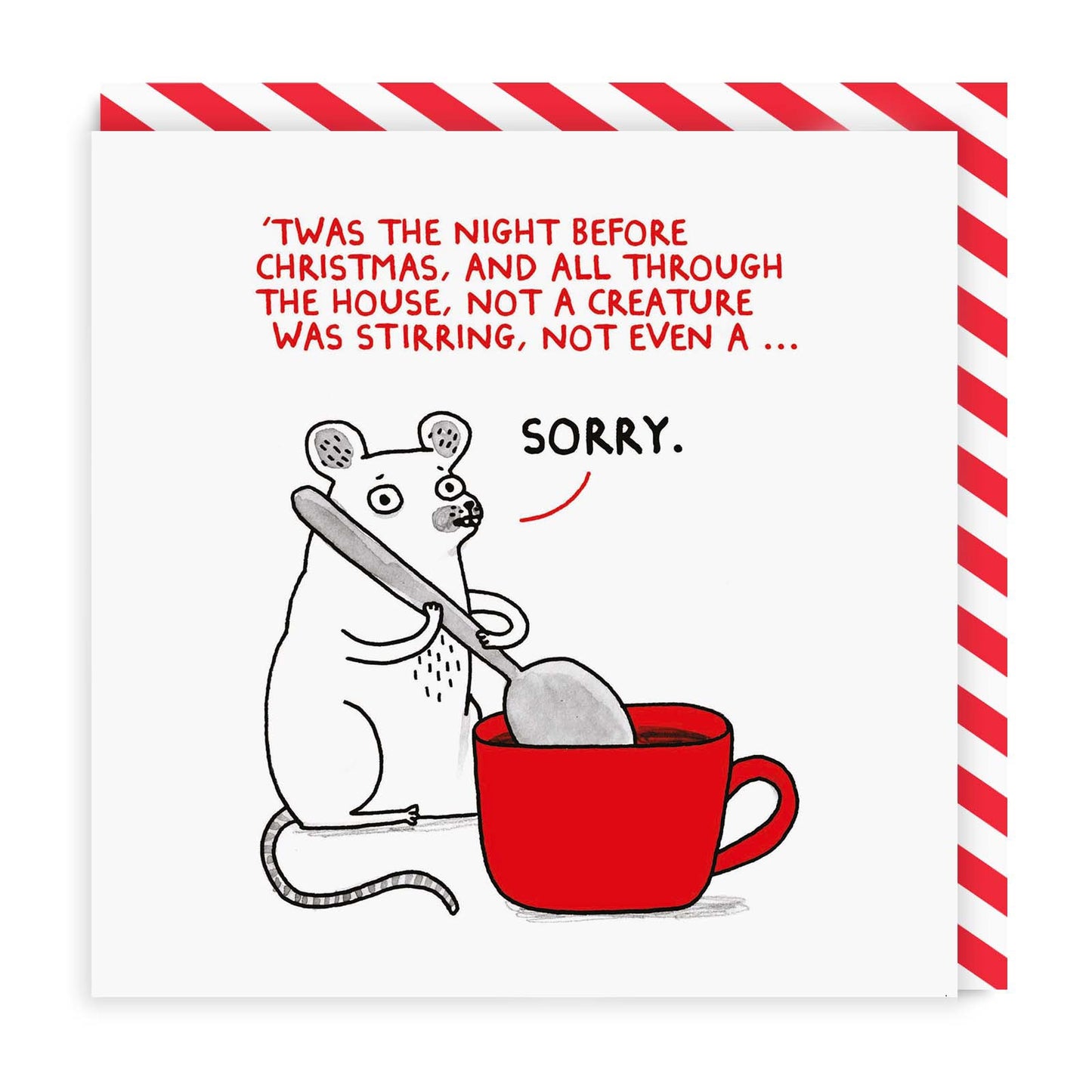 Twas The Night Before Christmas Square Greeting Card