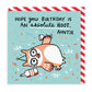 Birthday Hoot Auntie Square Greeting Card