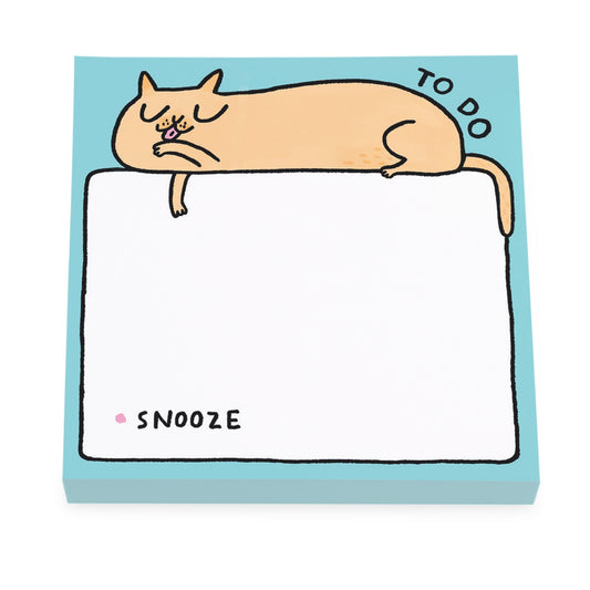 To Do Snooze Cat Sticky Notes