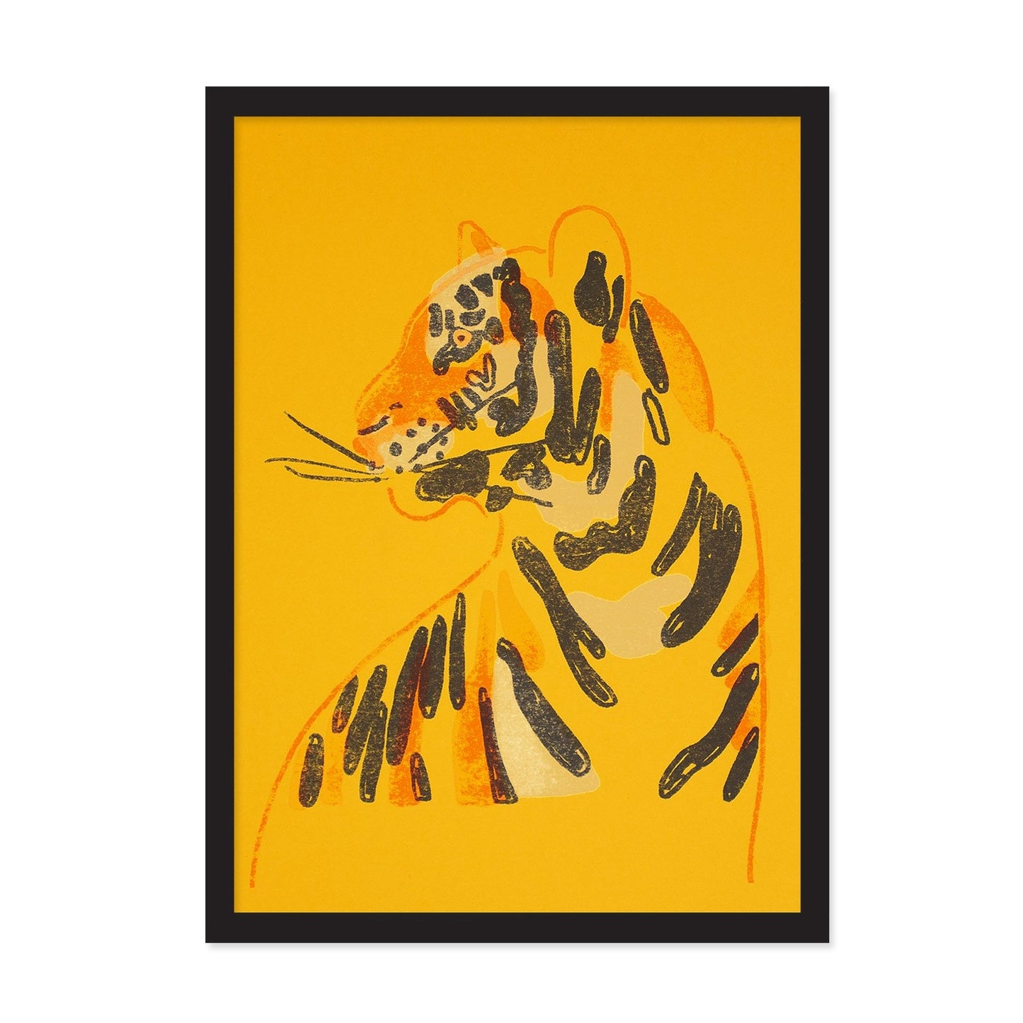 A4 Neon Tiger Riso Print