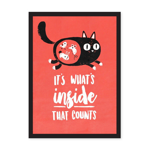 A4 What's Inside That Counts Riso Print