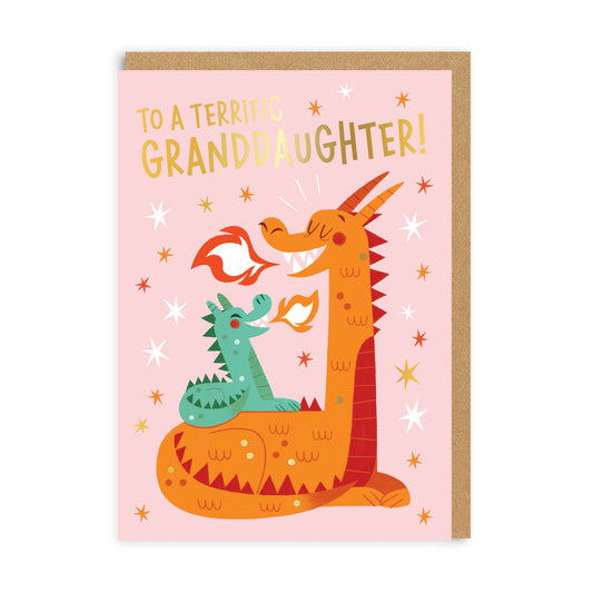 Granddaugther Dragon Greeting Card