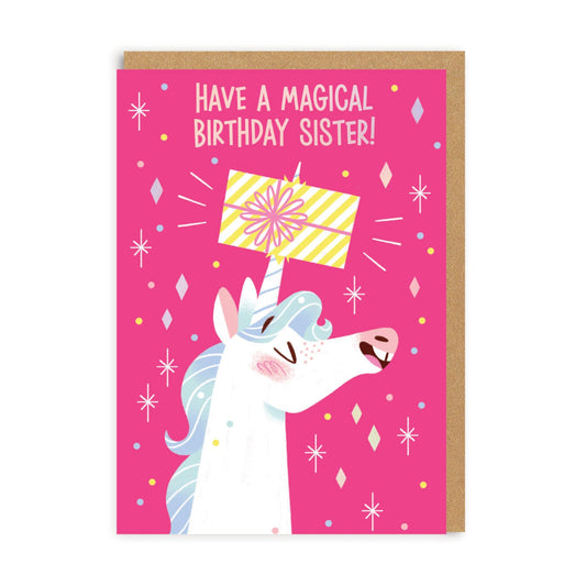Unicorn Sister Greeting Card