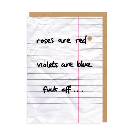 Roses are Red Greeting Card